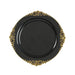 20 Round 13" Plastic Charger Plates with Embossed Baroque Rim CHRG_PLSTLW1310_CLGD_PK20