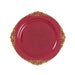 20 Round 13" Plastic Charger Plates with Embossed Baroque Rim CHRG_PLSTLW1310_CLGD_PK20