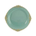20 Round 13" Plastic Charger Plates with Embossed Baroque Rim CHRG_PLSTLW1310_CLGD_PK20
