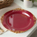20 Round 13" Plastic Charger Plates with Embossed Baroque Rim CHRG_PLSTLW1310_CLGD_PK20