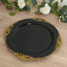 20 Round 13" Plastic Charger Plates with Embossed Baroque Rim CHRG_PLSTLW1310_CLGD_PK20