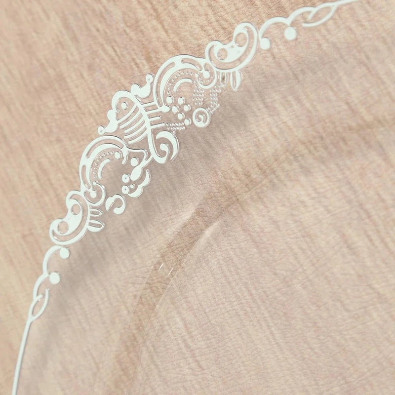 20 Round 13" Plastic Charger Plates with Embossed Baroque Rim CHRG_PLSTLW1310_CLGD_PK20
