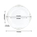 20 Round 13" Plastic Charger Plates with Embossed Baroque Rim CHRG_PLSTLW1310_CLGD_PK20