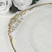 20 Round 13" Plastic Charger Plates with Embossed Baroque Rim - Clear and Gold CHRG_PLSTLW1310_CLGD