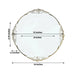 20 Round 13" Plastic Charger Plates with Embossed Baroque Rim - Clear and Gold CHRG_PLSTLW1310_CLGD