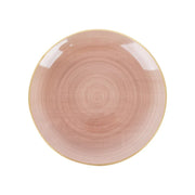 20 Round 13" Transparent Plastic Charger Plates Swirl Design with Gold Rim CHRG_PLSTLW0018_BR_080GD_PK20