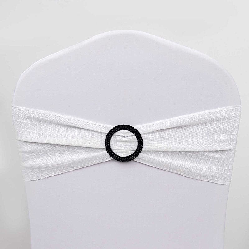 20 Round 2.5" Rhinestone Metal Buckle Chair Decorations