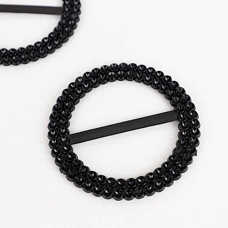 20 Round 2.5" Rhinestone Metal Buckle Chair Decorations