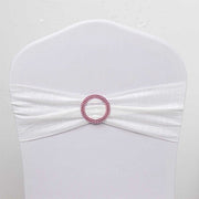 20 Round 2.5" Rhinestone Metal Buckle Chair Decorations