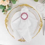 20 Round 2.5" Rhinestone Metal Buckle Chair Decorations