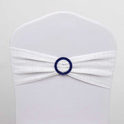 20 Round 2.5" Rhinestone Metal Buckle Chair Decorations