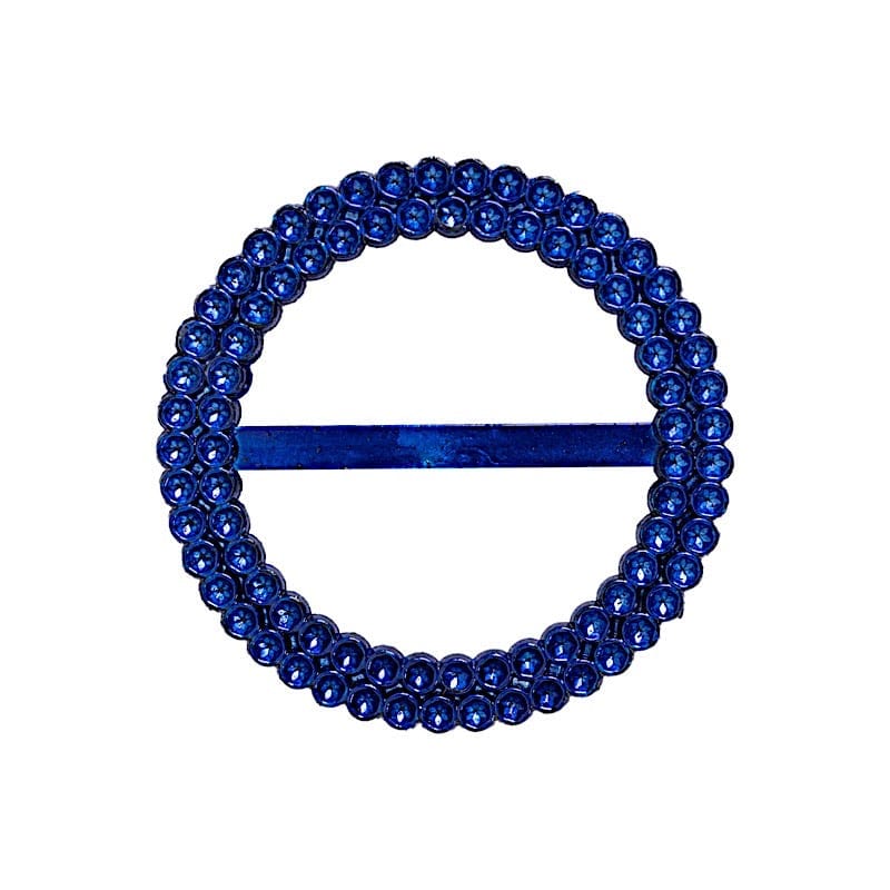 20 Round 2.5" Rhinestone Metal Buckle Chair Decorations