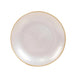 20 Round Salad Dinner Plastic Plates with Gold Rim DSP_PLR0018_BR_7_WHGD_PK20