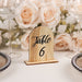 20 Rustic 4.5" Wooden Arch 1-20 Wedding Table Numbers - Natural FAV_BOARD06_SET_NAT
