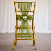 20 Sheer 6" x 108" Organza Chair Sashes