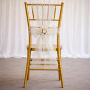 20 Sheer 6" x 108" Organza Chair Sashes