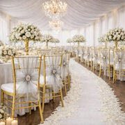 20 Sheer 6" x 108" Organza Chair Sashes