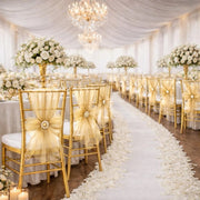 20 Sheer 6" x 108" Organza Chair Sashes