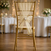 20 Sheer 6" x 108" Organza Chair Sashes