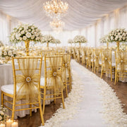 20 Sheer 6" x 108" Organza Chair Sashes