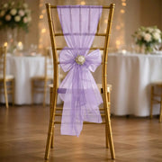 20 Sheer 6" x 108" Organza Chair Sashes