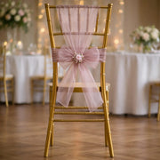 20 Sheer 6" x 108" Organza Chair Sashes