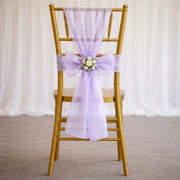 20 Sheer 6" x 108" Organza Chair Sashes