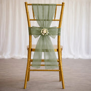 20 Sheer 6" x 108" Organza Chair Sashes