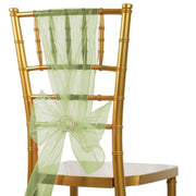 20 Sheer 6" x 108" Organza Chair Sashes