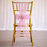 20 Sheer 6" x 108" Organza Chair Sashes