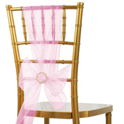 20 Sheer 6" x 108" Organza Chair Sashes
