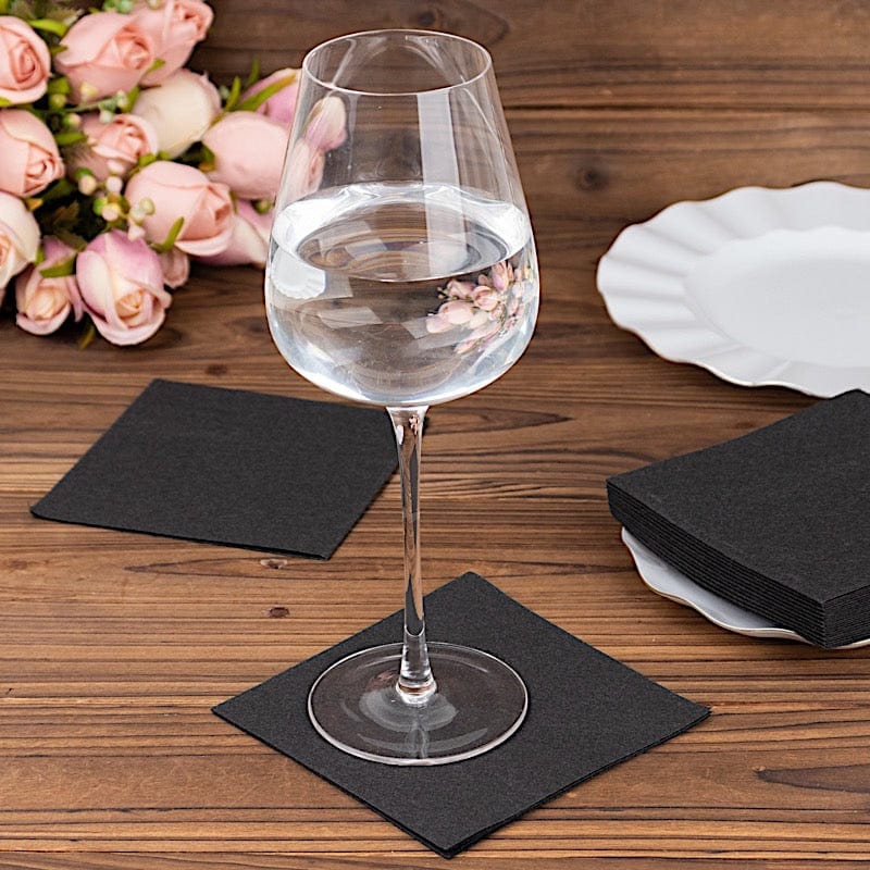 20 Soft Linen-Feel Airlaid Paper Beverage Napkins