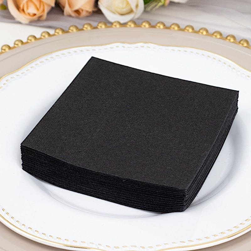 20 Soft Linen-Feel Airlaid Paper Beverage Napkins