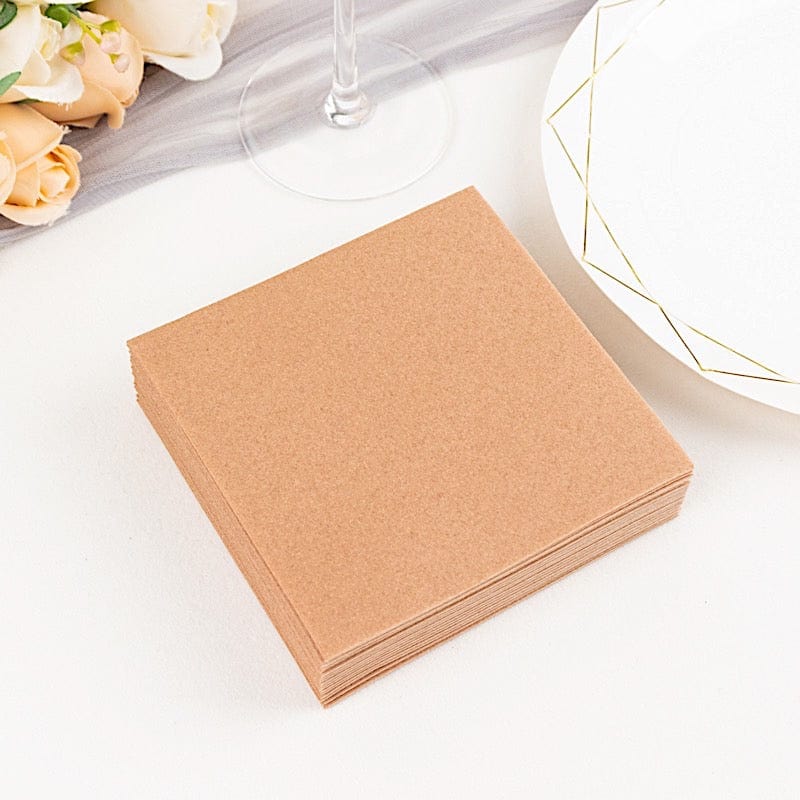 20 Soft Linen-Feel Airlaid Paper Beverage Napkins