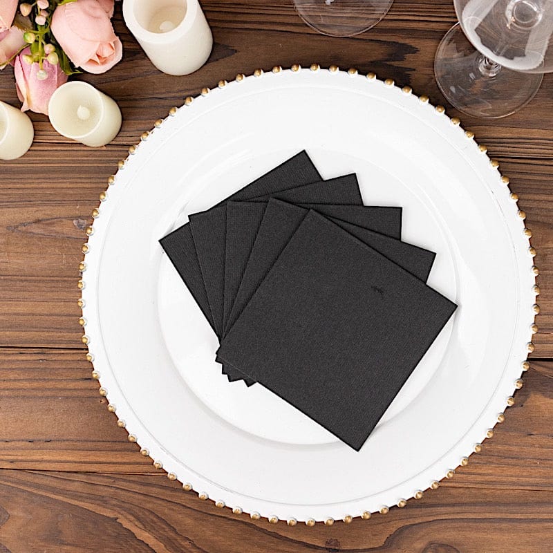 20 Square 10" x 10" Airlaid Paper Disposable Cocktail Napkins