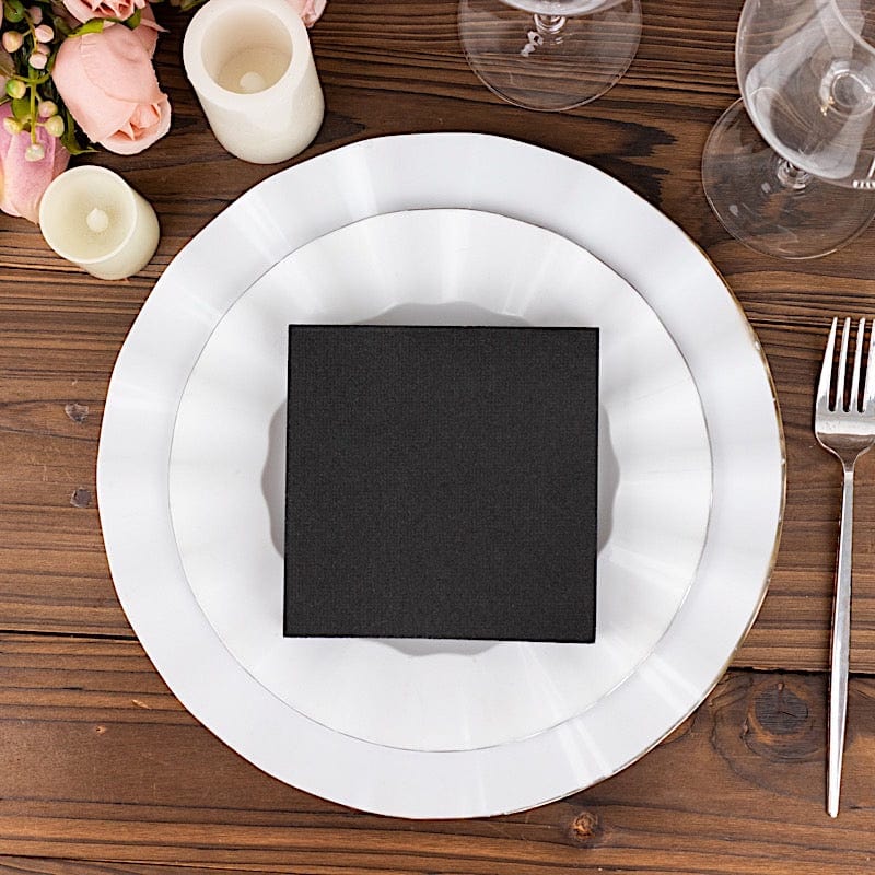 20 Square 10" x 10" Airlaid Paper Disposable Cocktail Napkins