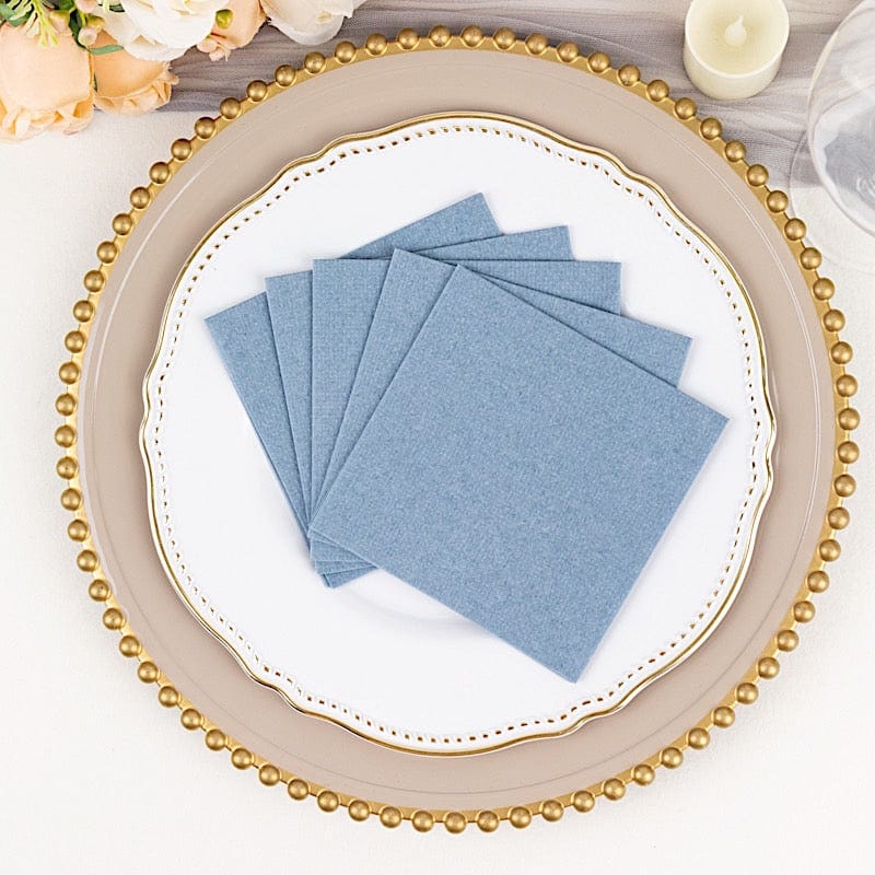20 Square 10" x 10" Airlaid Paper Disposable Cocktail Napkins