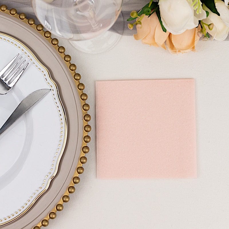 20 Square 10" x 10" Airlaid Paper Disposable Cocktail Napkins