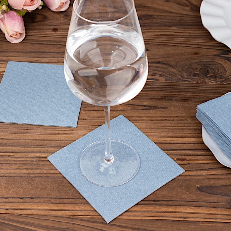20 Square 10" x 10" Airlaid Paper Disposable Cocktail Napkins