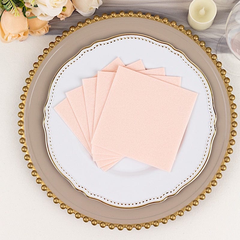 20 Square 10" x 10" Airlaid Paper Disposable Cocktail Napkins