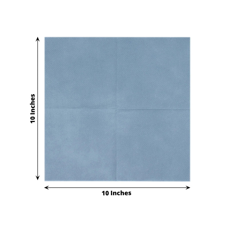 20 Square 10" x 10" Airlaid Paper Disposable Cocktail Napkins