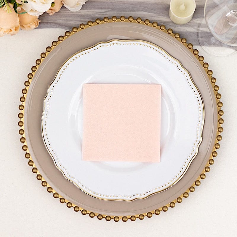 20 Square 10" x 10" Airlaid Paper Disposable Cocktail Napkins