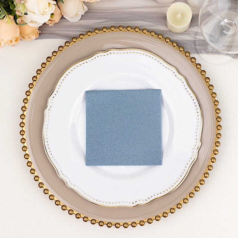 20 Square 10" x 10" Airlaid Paper Disposable Cocktail Napkins