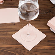 20 Square 10" x 10" Airlaid Paper Disposable Cocktail Napkins