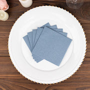 20 Square 10" x 10" Airlaid Paper Disposable Cocktail Napkins
