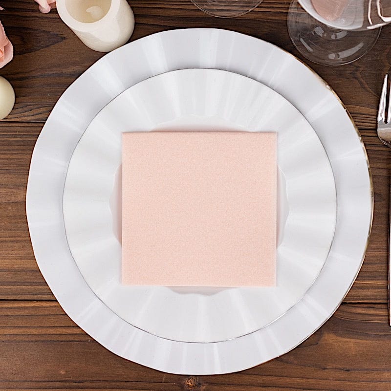 20 Square 10" x 10" Airlaid Paper Disposable Cocktail Napkins