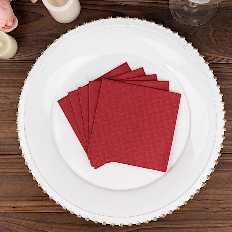 20 Square 10" x 10" Airlaid Paper Disposable Cocktail Napkins