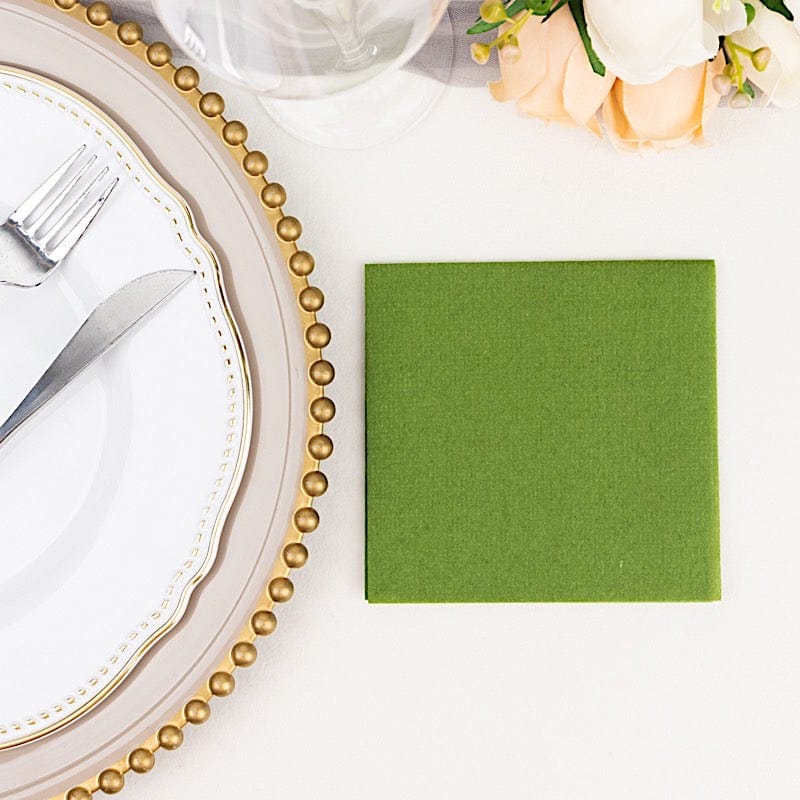 20 Square 10" x 10" Airlaid Paper Disposable Cocktail Napkins
