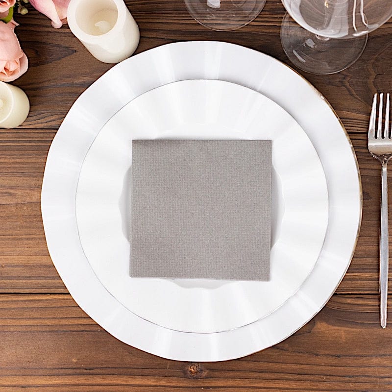 20 Square 10" x 10" Airlaid Paper Disposable Cocktail Napkins