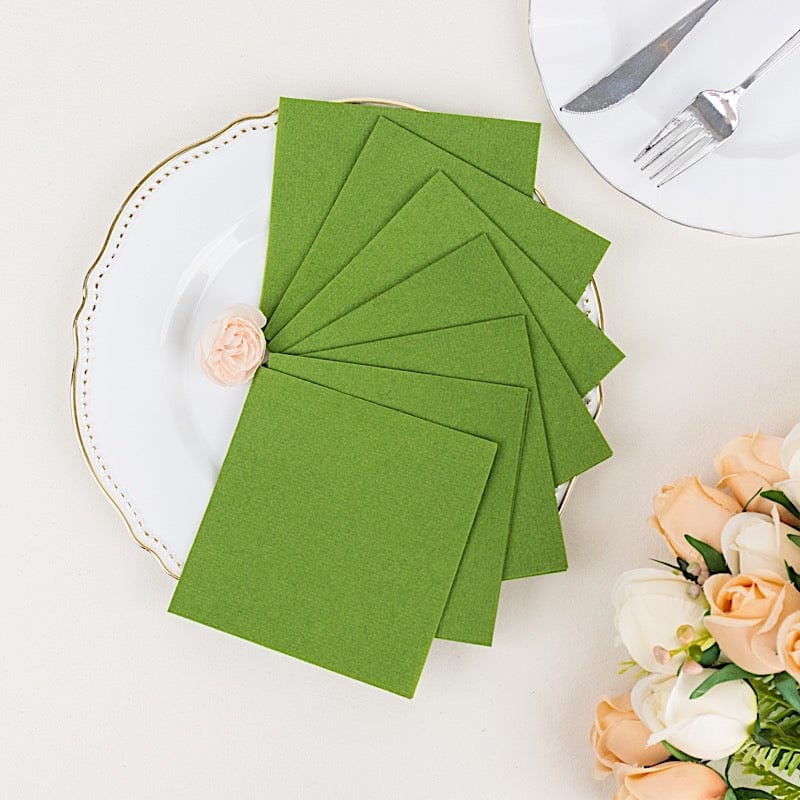 20 Square 10" x 10" Airlaid Paper Disposable Cocktail Napkins